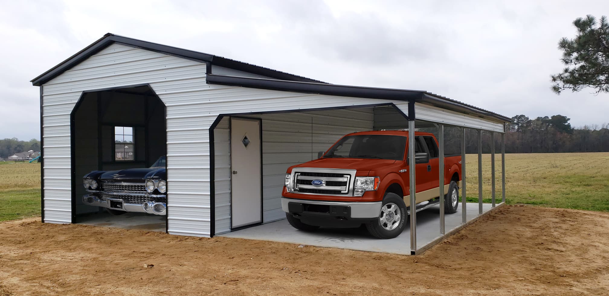 Fully Enclosed Barn 20’x25’x10′
