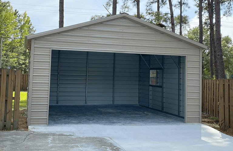 Vertical roof style fully enclosed