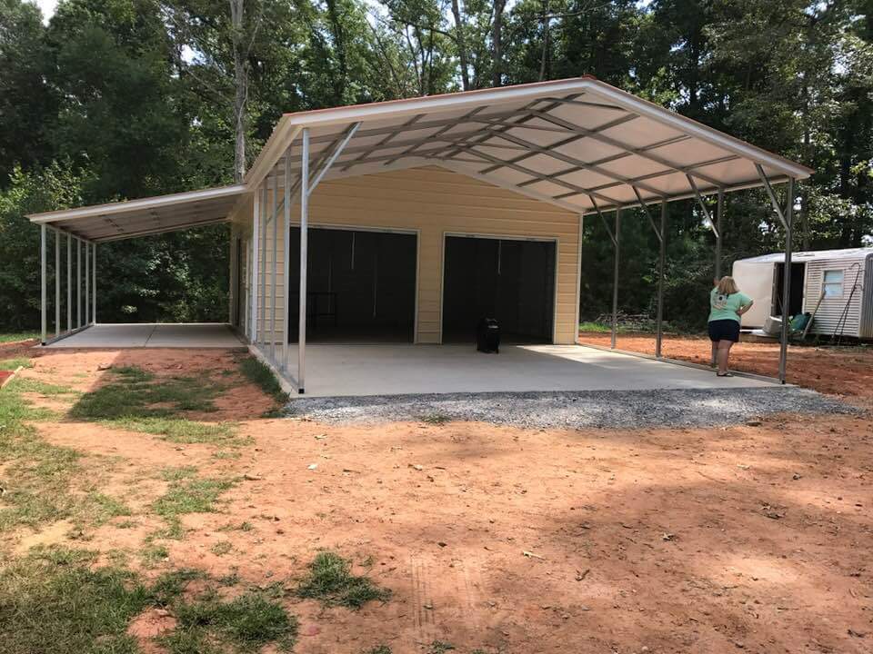 Vertical roof style main partial enclosure